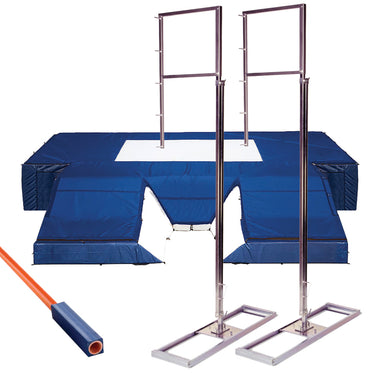 Pole Vault Telescoping Standards Package - (High School - 6 ft. to 18 ft.)
